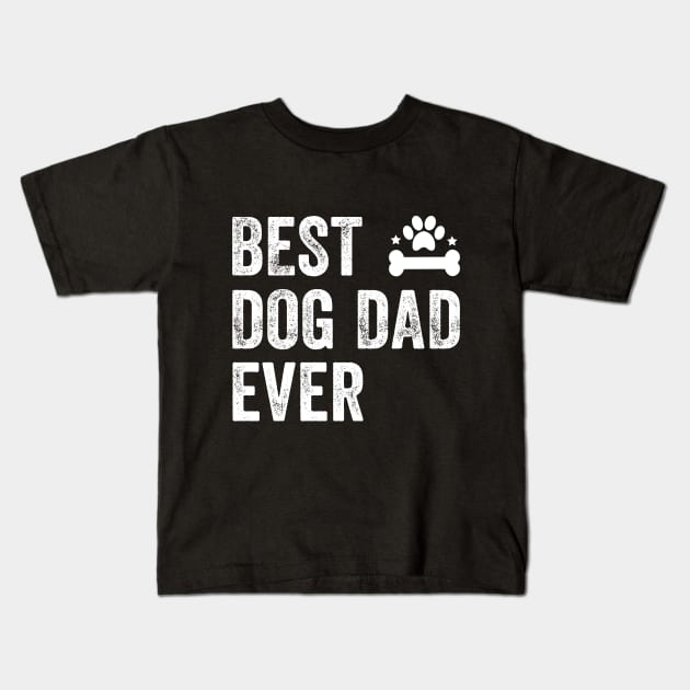 Best dog dad ever Kids T-Shirt by captainmood